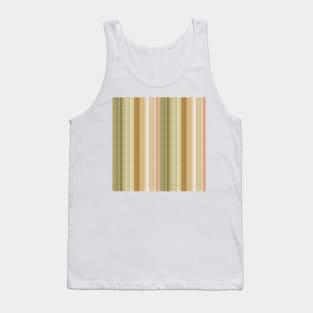 Linen texture earth tones vertical stripes Tank Top